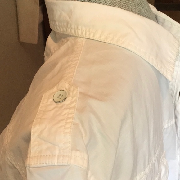 Converse cotton men’s button up white shirt - Picture 3 of 7